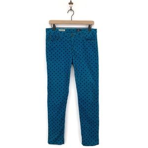 Anthropologie AG Stevie Ankle Polka Dot Cords 28R